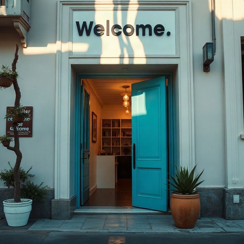 Entrada acolhedora do escritório da Scienceharborv em Rio de Janeiro